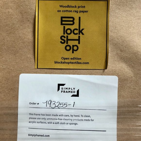 Block Shop Textiles Byway Print in Terracotta. Framed - Picture 5 of 5